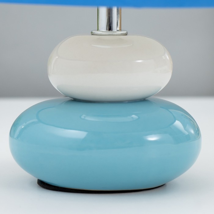 Настольная лампа "Морской мир" Е14 15Вт бело-голубой RISALUX