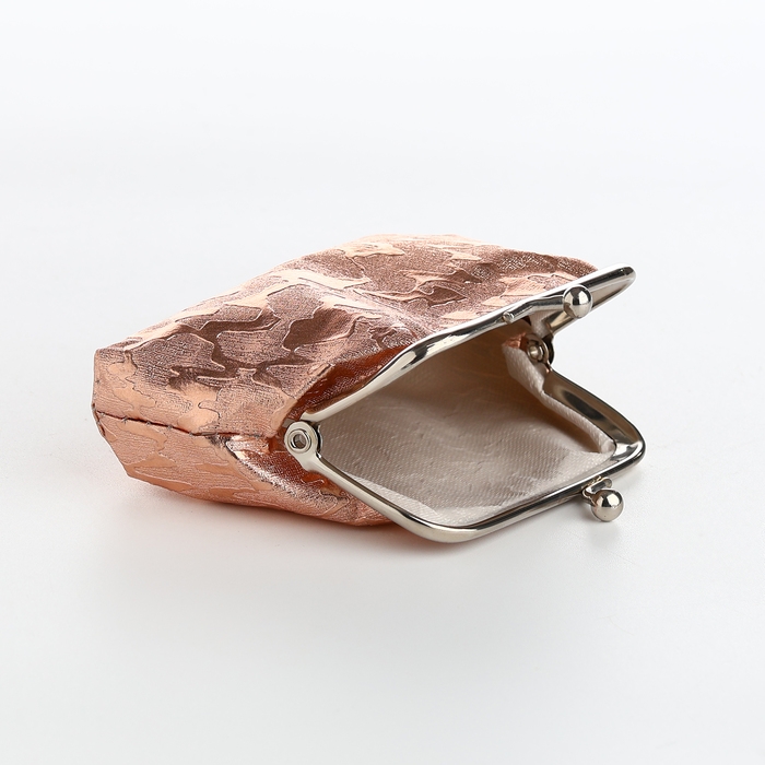 Кошелёк женский на фермуаре, цвет бронзовый Кошелёк женский на фермуаре, цвет бронзовый