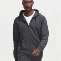 Толстовка мужская на молнии с капюшоном Seven Men, красная, размер XXL