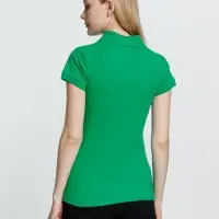Рубашка поло женская Virma Premium Lady, зеленая, размер XL