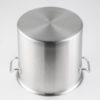 Кастрюля из нержавеющей стали Hanna Kn&ouml;vell HoReCa, 15 л, толщина 0,8 мм, 201 сталь, металлическая крышка