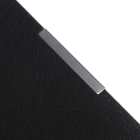 Еженедельник датир 2025г мягк обл иск кож А6+ 80л ESCALADA, тис ф, кр бл 70 г/м&sup2;, чёрный