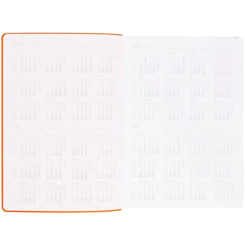 Ежедневник Flexpen Shall, недатированный, оранжевый