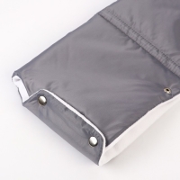 Муфта для рук флисовая, на кнопках, цвет серый