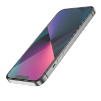 Защитное стекло Hoco G1, для iPhone 13 mini, ПЭТ слой, анти отпечатки, черная рамка