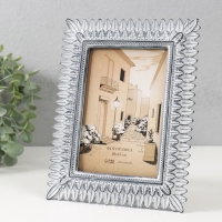 Фоторамка полистоун 10х15 см "Амитола" чёрно-белая 16х1,6х21 см