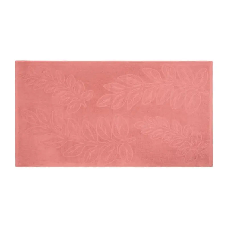 Полотенце махровое &laquo;Флора&raquo;, среднее, оранжевое (персиковое эхо)