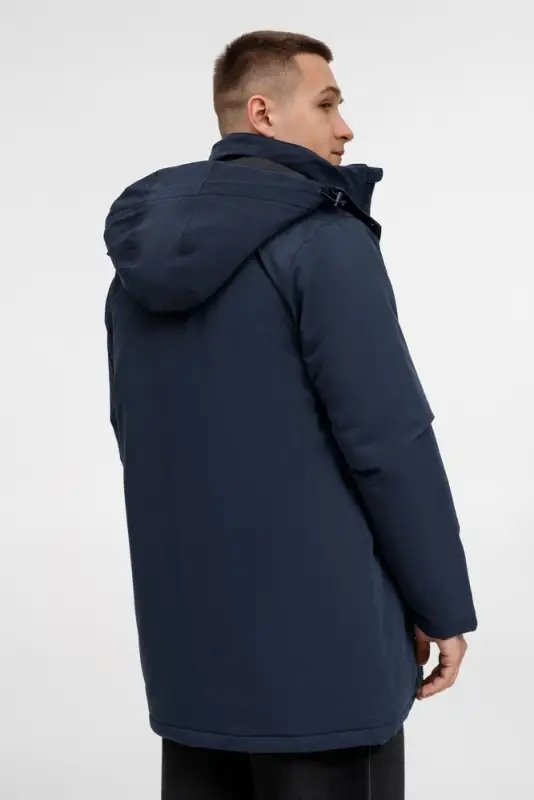 Куртка-парка унисекс Sfera, темно-синяя, размер S