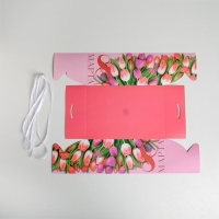 Коробка для капкейков, кондитерская упаковка, 6 ячеек &laquo;С 8 Марта&raquo;, 23 х 16 х 10 см