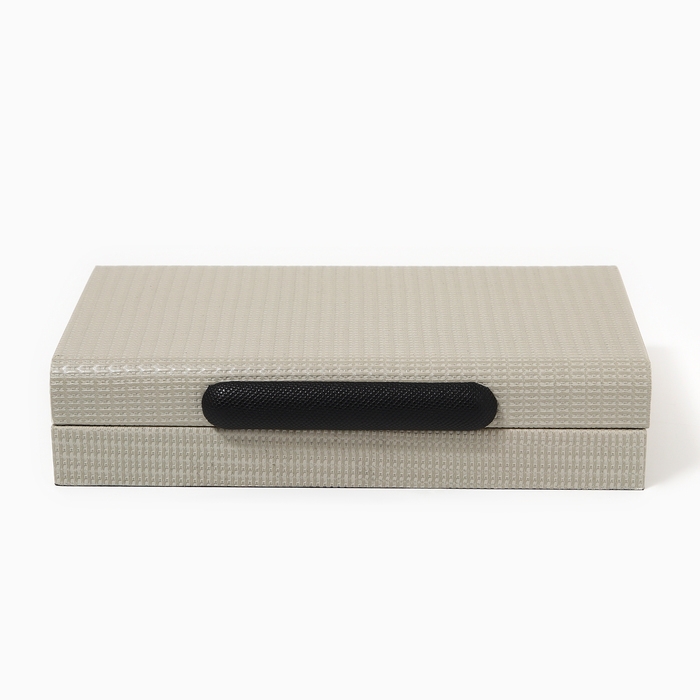 Шкатулка для украшений &laquo;Минимализм&raquo; экокожа, набор 2 шт.