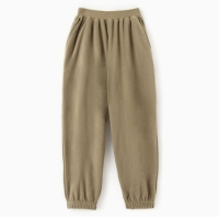 Брюки для девочки MINAKU: Fleece Soft, цвет светло-зелёный, рост 158 см