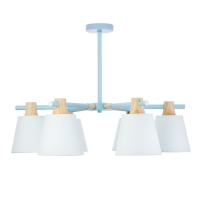 Люстра "Луиза" 6хЕ27 40Вт синий 70х70х50см