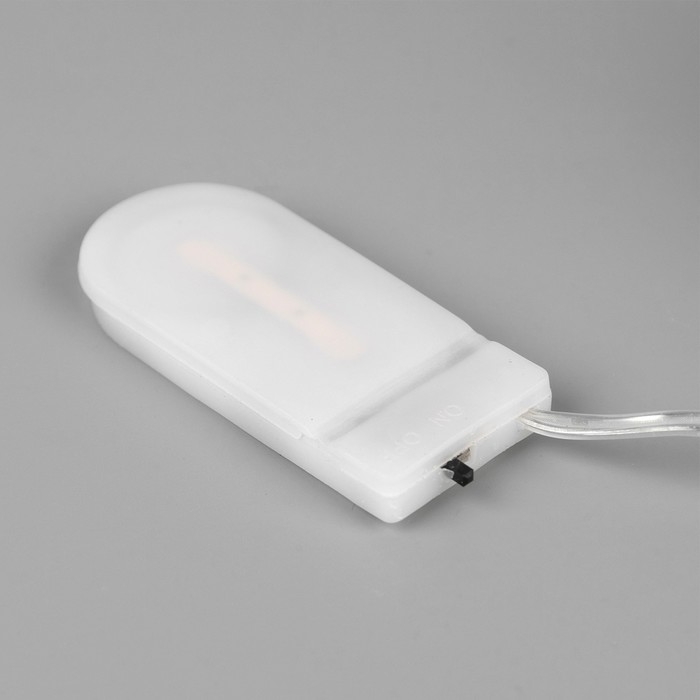 Светодиодная фигура &laquo;Звезда с Дедом Морозом&raquo; 19 см, пластик, батарейки CR2032х2 (в комплекте), свечение тёплое белое