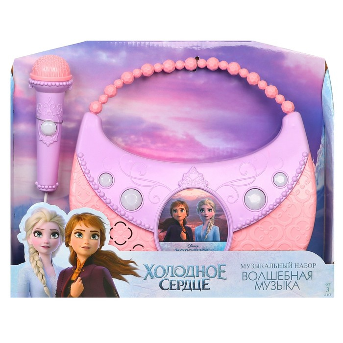 Музыкальный микрофон-сумочка &laquo;Холодное cердце&raquo;, звук, свет МИКС