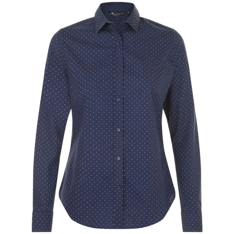 Рубашка женская Becker Women, темно-синяя с белым, размер XS Рубашка женская Becker Women, темно-синяя с белым, размер XS