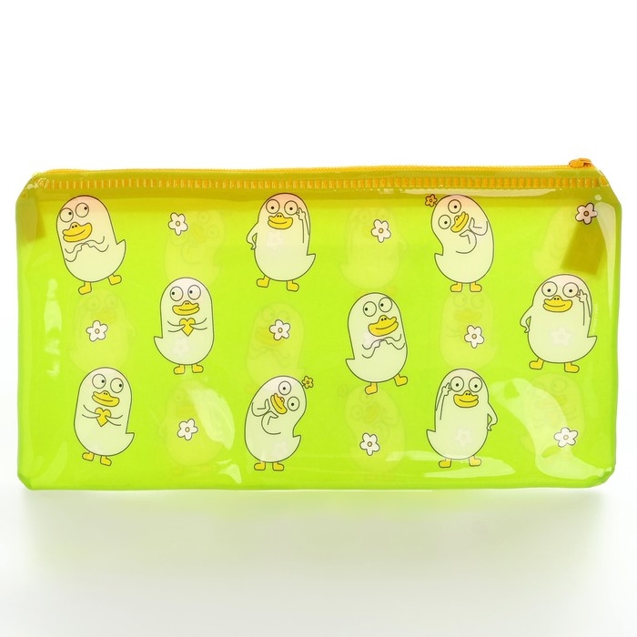 Пенал школьный мягкий плоский 9,5 х 20,5 ПВХ &laquo;1 сентября: Пупсики&raquo; МИКС