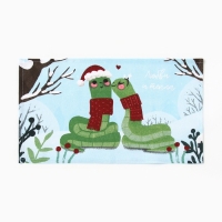 Набор полотенец Доляна "Снежной зимы и волшебного настроения" 28х46 см - 6 шт, 100% хл, рого 1058246