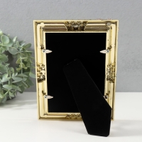 Фоторамка 3081 10х15 см "Жемчуг" пластик,  цв. золото