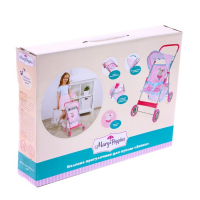 Коляска для кукол летняя, с крышей, металлический каркас