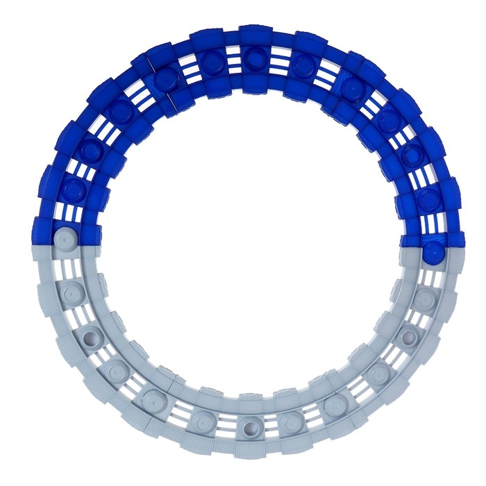 Автотрек &laquo;Синяя машинка&raquo;, работает от батареек, дорожные знаки в комплекте