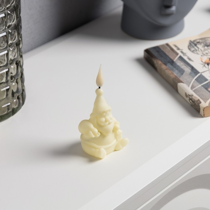 Светодиодная фигура &laquo;Дед Мороз&raquo; 5.5 &times; 12.5 &times; 5 см, пластик, батарейки AG13х3 (в комплекте), свечение тёплое белое