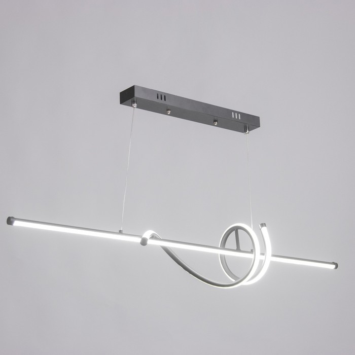 Светильник "Изгибы" LED 32Вт 6000К чёрный 100х18-110 см