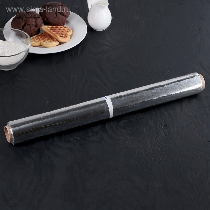 Фольга пищевая алюминиевая &laquo;Особо прочная&raquo;, 44 см &times; 50 м, 14 мкм