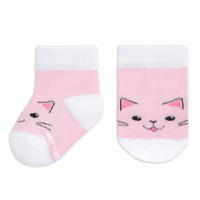 Набор носков Крошка Я &laquo;Кошечка&raquo;, 2 пары, 6-8 см