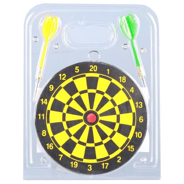 Дартс, мишень диаметром 15 см, 2 дротика Дартс, мишень диаметром 15 см, 2 дротика