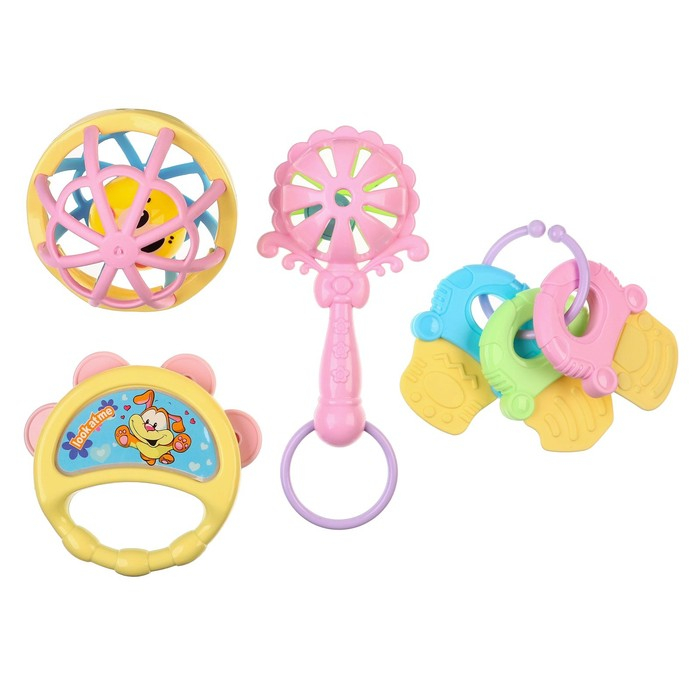 Набор погремушек &laquo;Собери меня&raquo;, 4 шт., Крошка Я