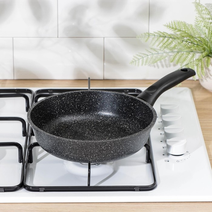 Сковорода Доляна «Элит», d=22 см, антипригарное покрытие, пластиковая ручка Сковорода Доляна «Элит», d=22 см, антипригарное покрытие, пластиковая ручка