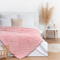 Плед Этель &laquo;Мозайка&raquo; 150х180 см, цвет розовый