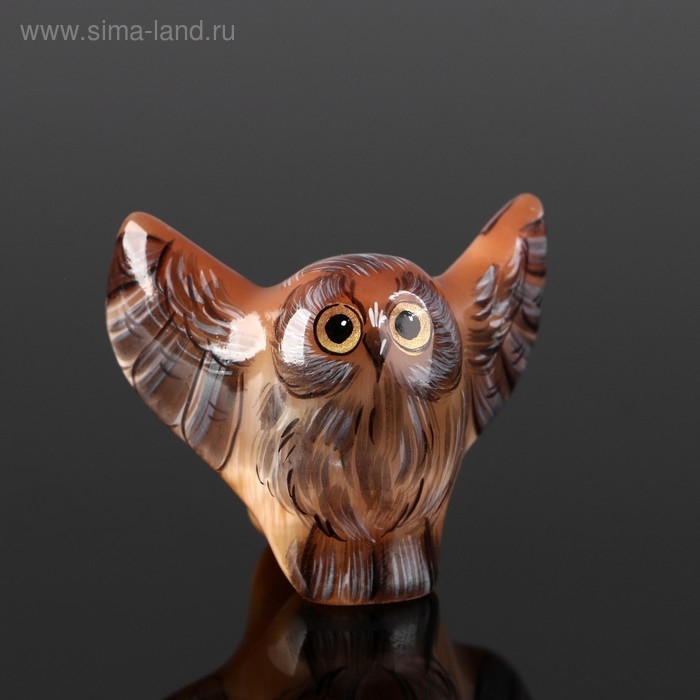 Сувенир &laquo;Совенок с крыльями&raquo;, 4,5x5,5 см, селенит