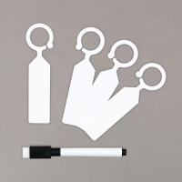 Бирки садовые для маркировки, 10,5 см, набор 20 шт., маркер, пластик, белые, Greengo Бирки садовые для маркировки, 10,5 см, набор 20 шт., маркер, пластик, белые, Greengo