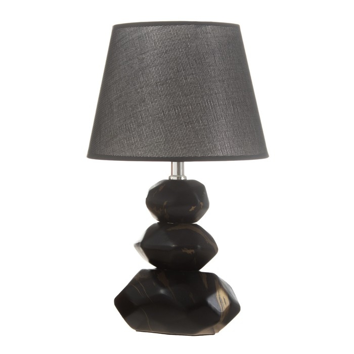 Настольная лампа "Андри" E14 40Вт черный-золото 23х23х39 см RISALUX