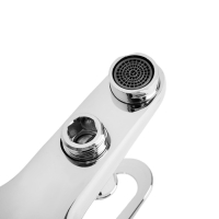 Смеситель для ванны "Эверест" B30-028, однорычажный, с душевым набором, излив 138 мм, хром