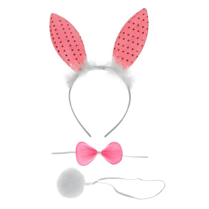 Карнавальный набор &laquo;Зайчик&raquo;, ушки, хвостик, бабочка