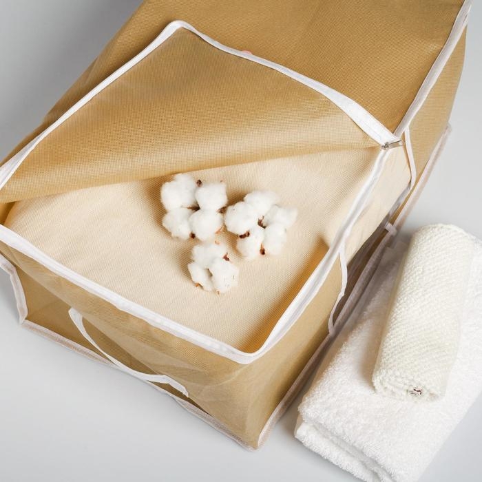 Органайзер для хранения белья, кофр с pvc-окном &laquo;Медведь&raquo;, 43 х 28,5 х 20 см.