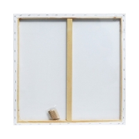 Холст на подрамнике 1,6х60х60 см, хлопок 100%, акриловый грунт, среднезернистый, 380г/м&sup2;