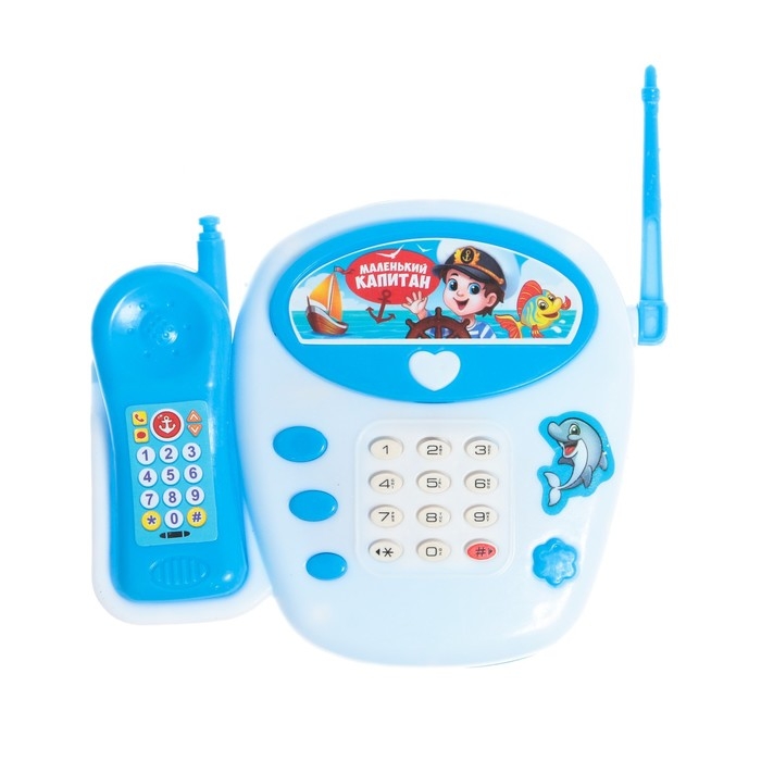 Музыкальный телефончик &laquo;Весёлое путешествие&raquo;, русская озвучка, цвет голубой
