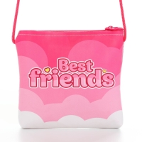 Сумка-кошелёк, для девочки через плечо "Лучшие друзья", 13х13х2 см
