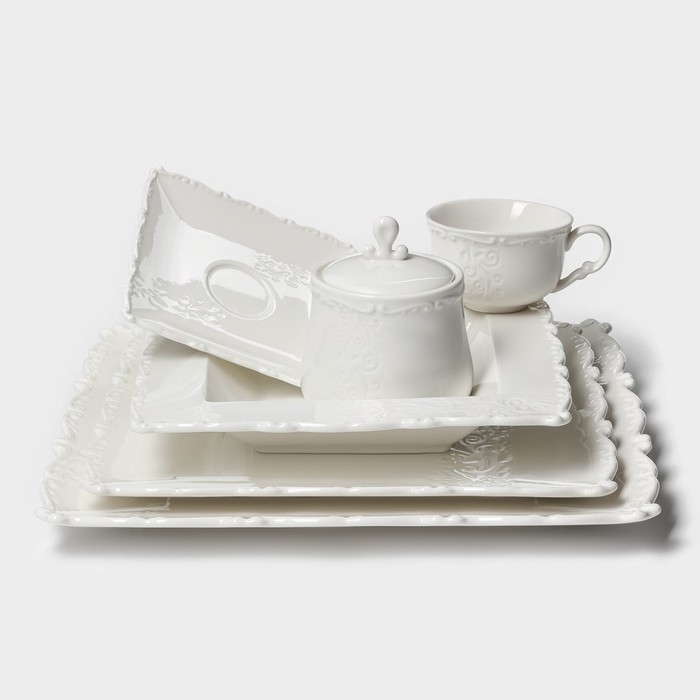 Тарелка фарфоровая пирожковая Magistro Kingdom, 15,2&times;1,6 см