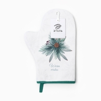 Новый год.Варежка-прихватка Этель Sweet treat 20х28см,саржа, 100% хл, ватин 250г/м2