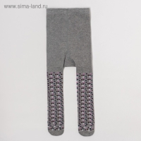 Колготки Крошка Я "Горошек", серый, рост 98-104 см