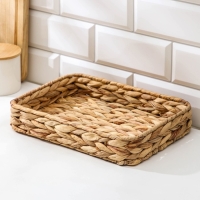 Корзинка для подачи Доляна &laquo;Камыш&raquo;, 28&times;20&times;5 см, из соломы