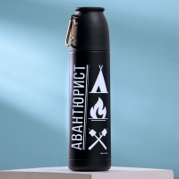 Термос с карабином &laquo;Авантюрист&raquo;, 500 мл,сохраняет тепло 14 ч