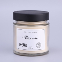 Свеча ароматическая из соевого воска в банке, 150 г, ваниль