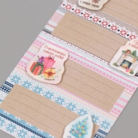 Наклейка с объёмным элементом "Новогодние узоры" 7х15,2 см Наклейка с объёмным элементом "Новогодние узоры" 7х15,2 см