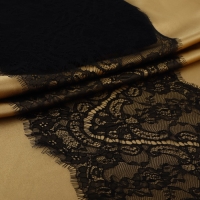 Кружево реснички, 270 мм × 3 ± 0,5 м, цвет чёрный Кружево реснички, 270 мм × 3 ± 0,5 м, цвет чёрный