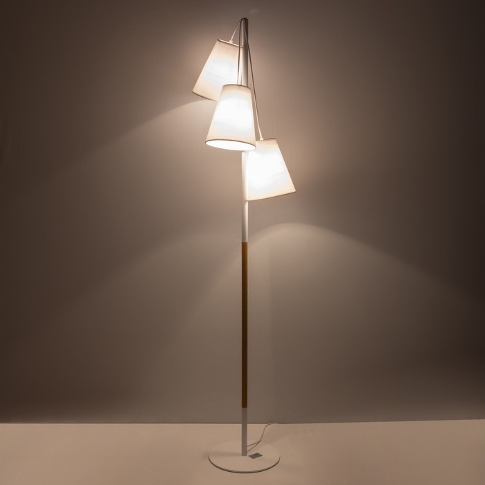 Торшер 19078/3 E27 40Вт белый 40х25х165 см